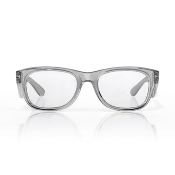SafeStyle Classics Graphite Frame/Clear Safety Specs, PR