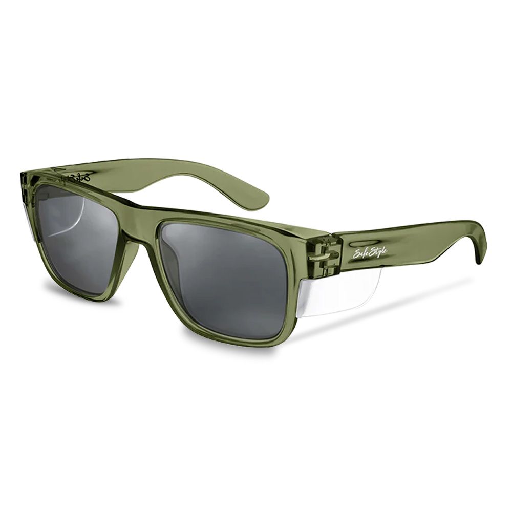 SafeStyle Fusions Green Frame/Polarised Safety Specs, PR