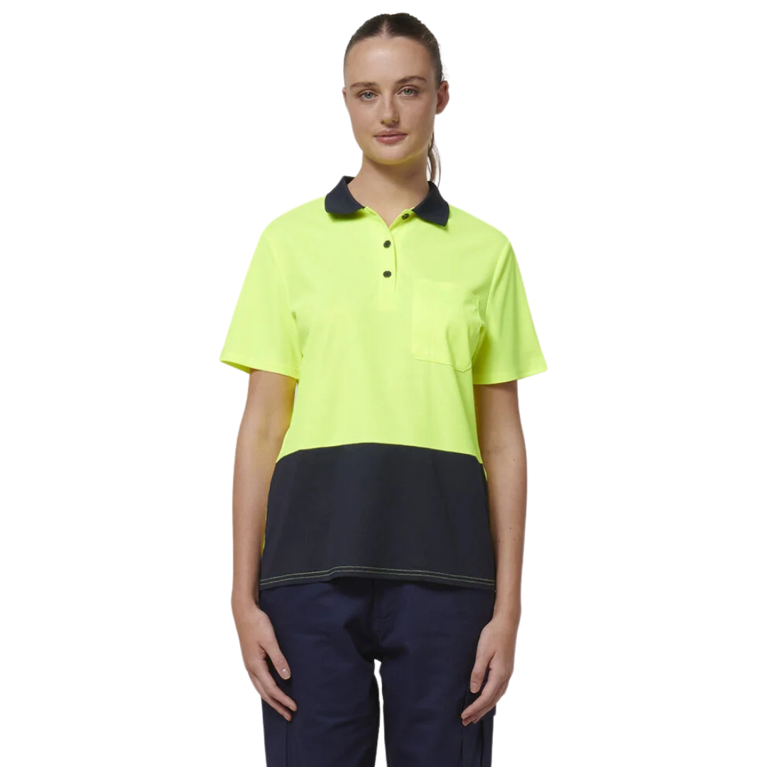 Hard Yakka Women's Core Hi-Vis Short Sleeve Polo   Y08601