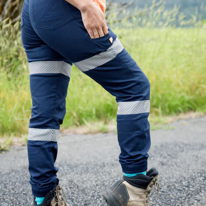 Zadie Z04P Women's THE MIDDY Reflective Taped Pant