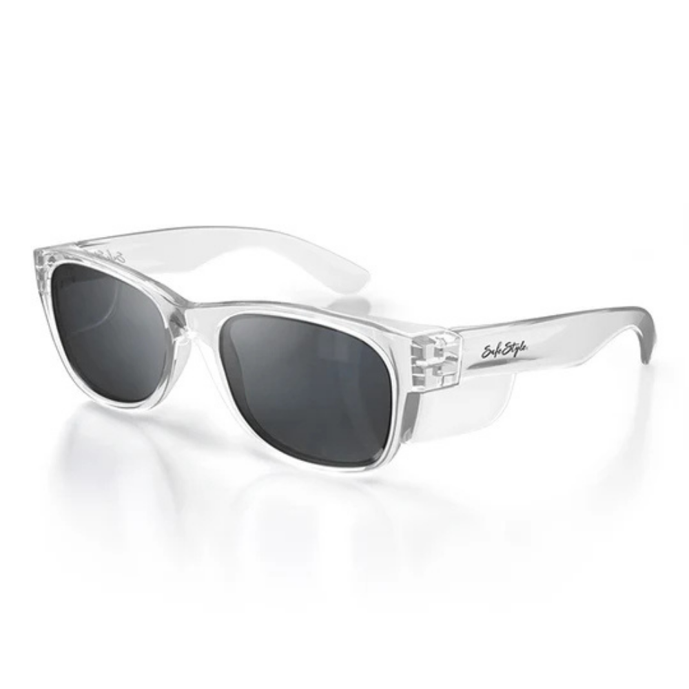 SafeStyle Classics Clear Frame/Polarised Safety Specs, PR