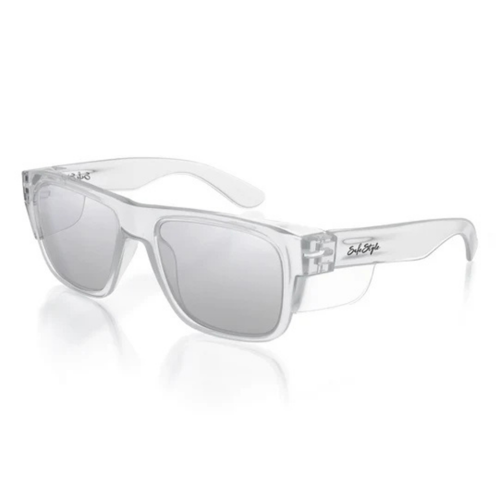 SafeStyle Fusions Clear Frame/Hybrids Lens Safety Specs, PR