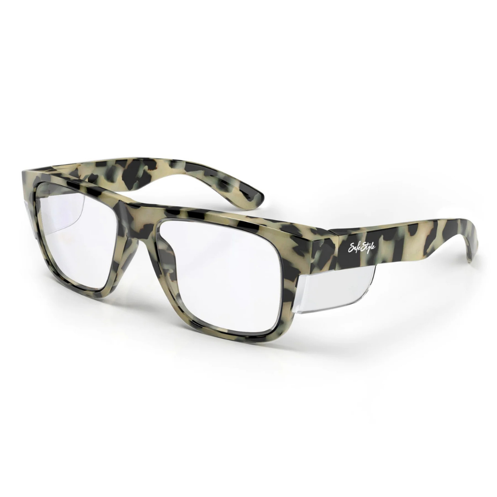 SafeStyle Fusions Milky Torts Frame/Clear Safety Specs, PR