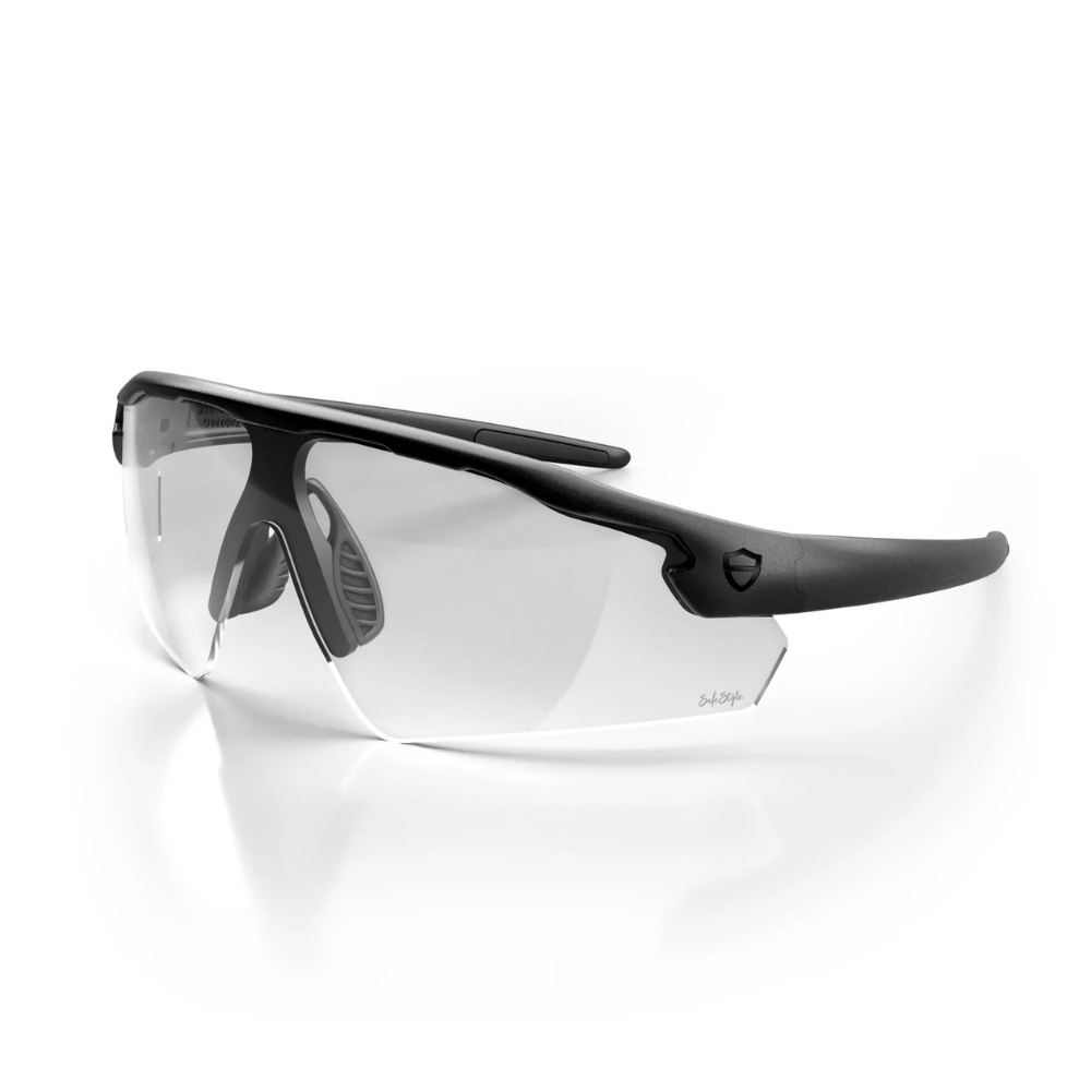 SafeStyle Phantoms Matte Black Frame/Clear Lens Safety Specs, PR