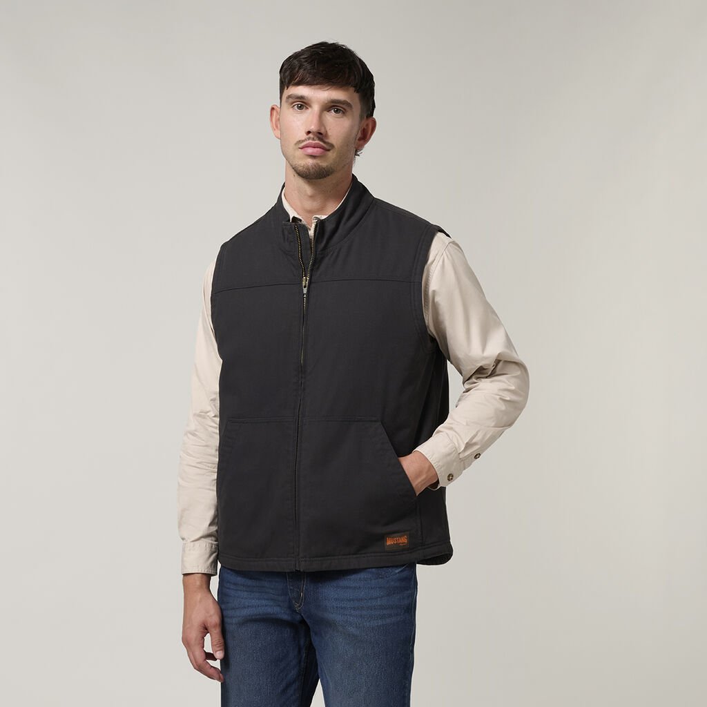 Mustang Signature Outback Canvas Vest   Y21485