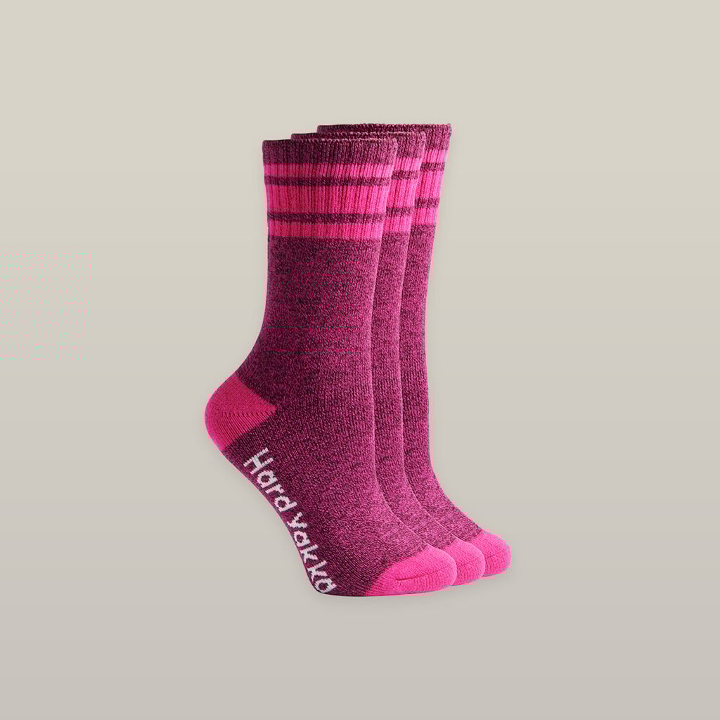 Hard Yakka Women's 3 Pack Bamboo Work Sock     Y26455