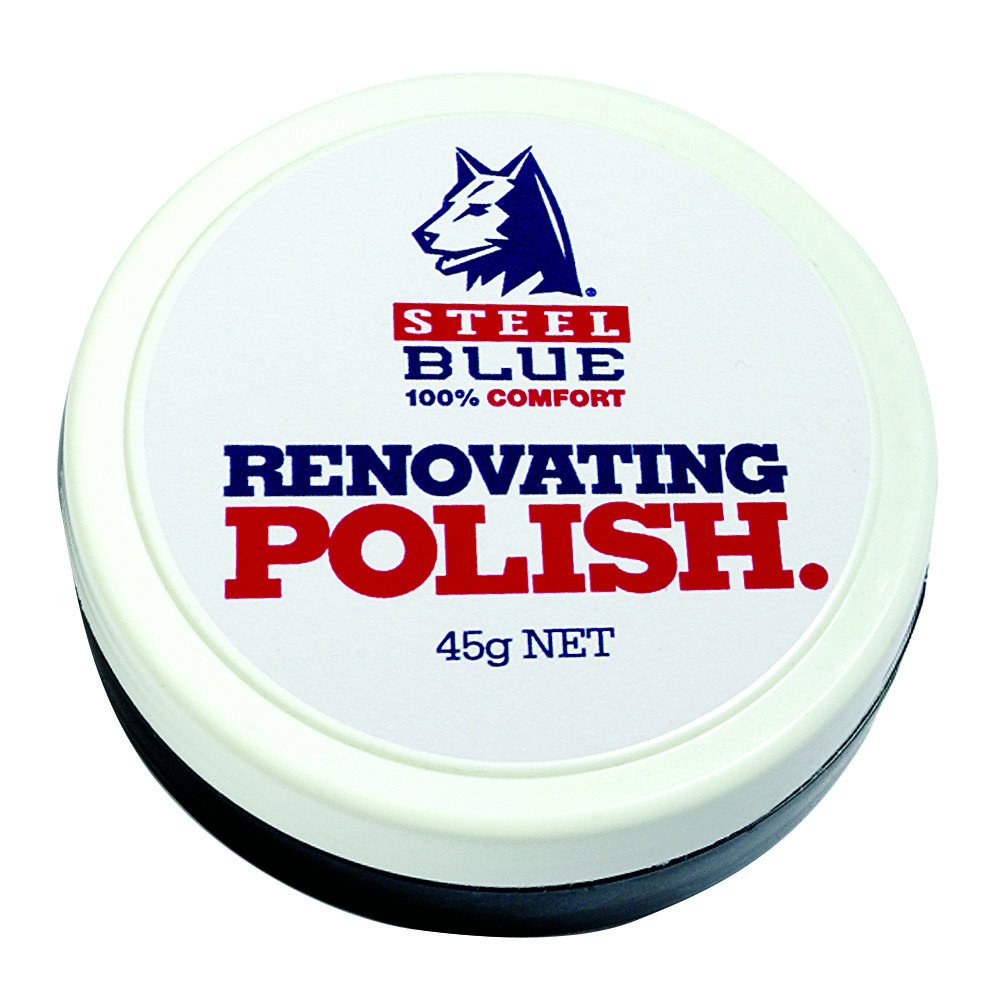 blue boot polish