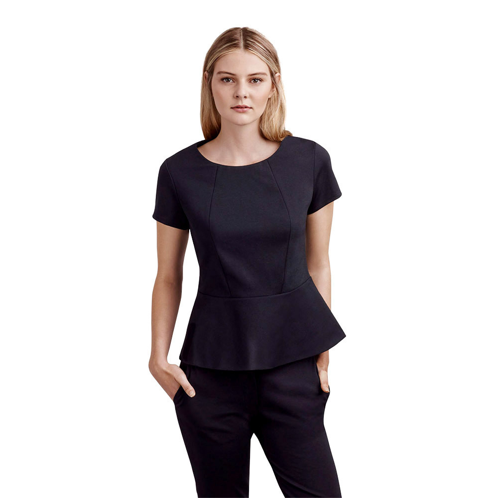 Cap sleeve peplum top hot sale