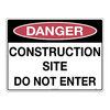 600x450mm - Metal - Danger Construction Site Do Not Enter, EA