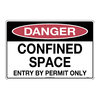 450x300mm - Metal - Danger Confined Space Entry by Permit Only, EA