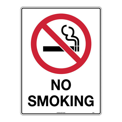 600x450mm - Metal - No Smoking, EA