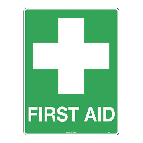 600x450mm - Poly - First Aid, EA