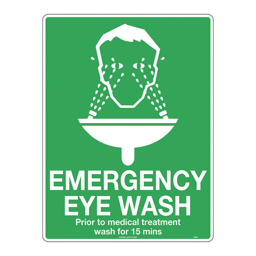 300x225mm - Poly - Emergency Eye Wash, EA