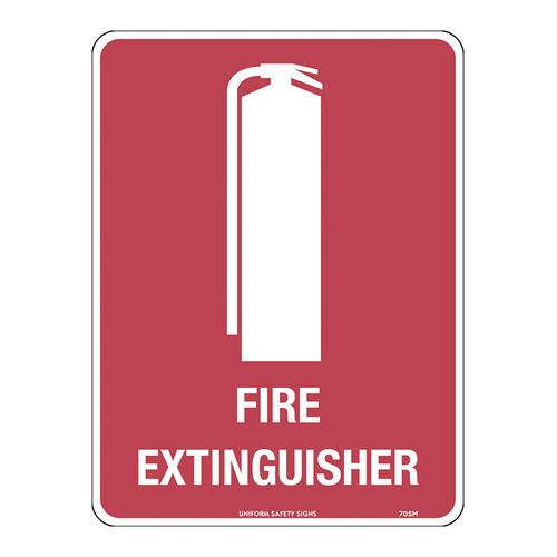 300x225mm - Poly - Fire Extinguisher (with pictogram), EA
