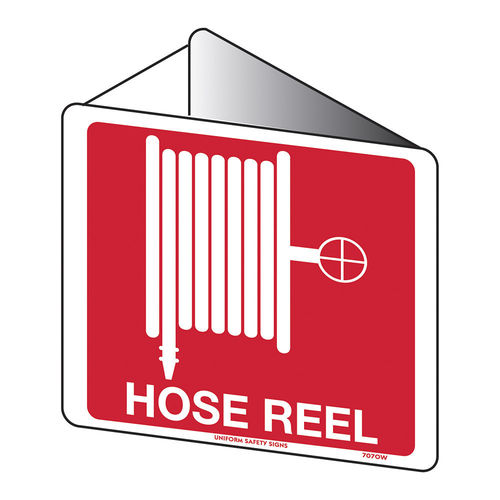 225x225mm - Poly - Off Wall - Fire Hose Reel (with pictogram), EA
