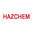 HAZCHEM, RED ON WHITE 600X150MM, METAL