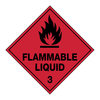 270x270mm - Metal - Flammable Liquid 3, EA