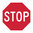 STOP, ALUMINIUN, 600x600mm class 1, EA