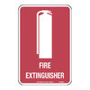 225x150mm - Metal - Fire Extinguisher (with pictogram), EA
