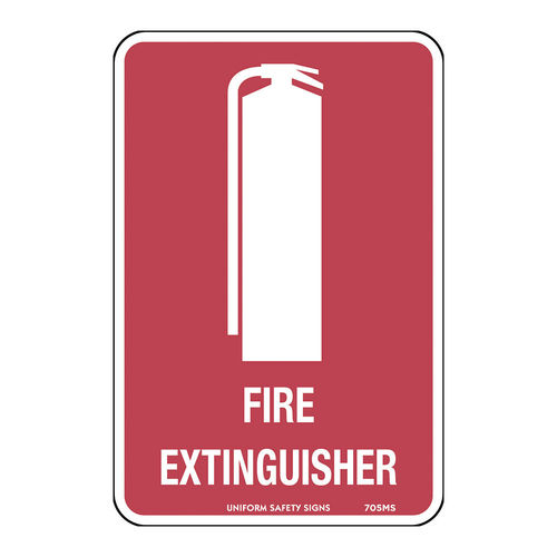 150x225mm - Poly - Fire Extinguisher (with pictogram), EA