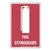 150x225mm - Poly - Fire Extinguisher (with pictogram), EA