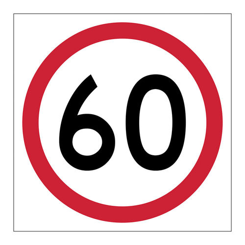 80KM SPEED SIGN 600X600 CORFLUTE