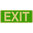 350x145mm - Metal - Luminous - Exit, EA