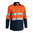 BISLEY 2 TONE HI VIS COOL LIGHTWEIGHT CLOSED FRONT SHIRT 3M REFLECTIVE TAPE