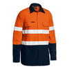 BISLEY TENCATE TECASAFE PLUS TAPED TWO TONE HI VIS FR LIGHTWEIGHT VENTED SHIRT