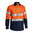 BISLEY 2 TONE CLOSED FRONT HI VIS DRILL SHIRT 3M REFLECTIVE TAPE