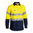 BISLEY 2 TONE CLOSED FRONT HI VIS DRILL SHIRT 3M REFLECTIVE TAPE