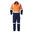 HARD YAKKA HI VIS TWO TONE COTTON DRILL COVERALL WITH 3M TAPE