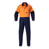 HARD YAKKA FOUNDATIONS HI VIS TWO TONE COTTON DRILL COVERALL
