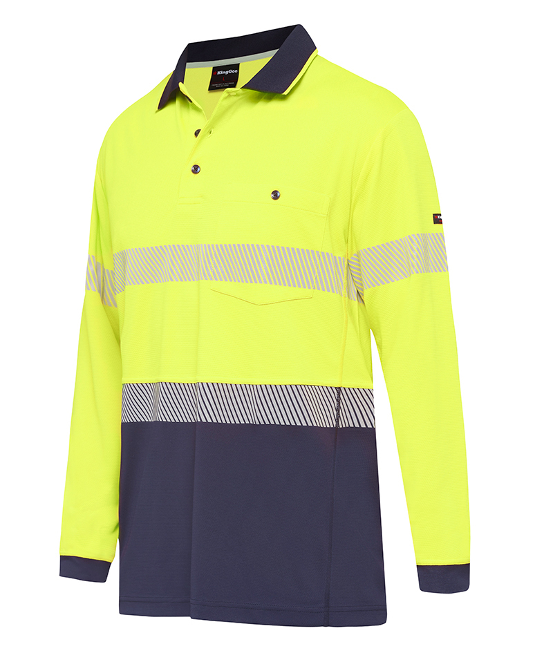 King Gee WC H FREEZE L S D N POLO Ausworkwear Safety