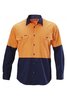 HARD YAKKA KOOLGEAR HI VISIBILITY TWO TONE COTTON TWILL SHIRT