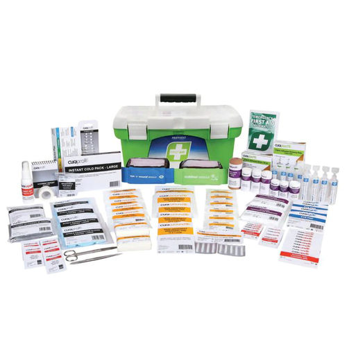 FASTAID FIRST AID KIT, R2, CONSTRUCTA MAX KIT, 1 TRAY PLASTIC PORTABLE