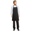 CHEFWORKS BIB APRON NO POCKET - BLACK