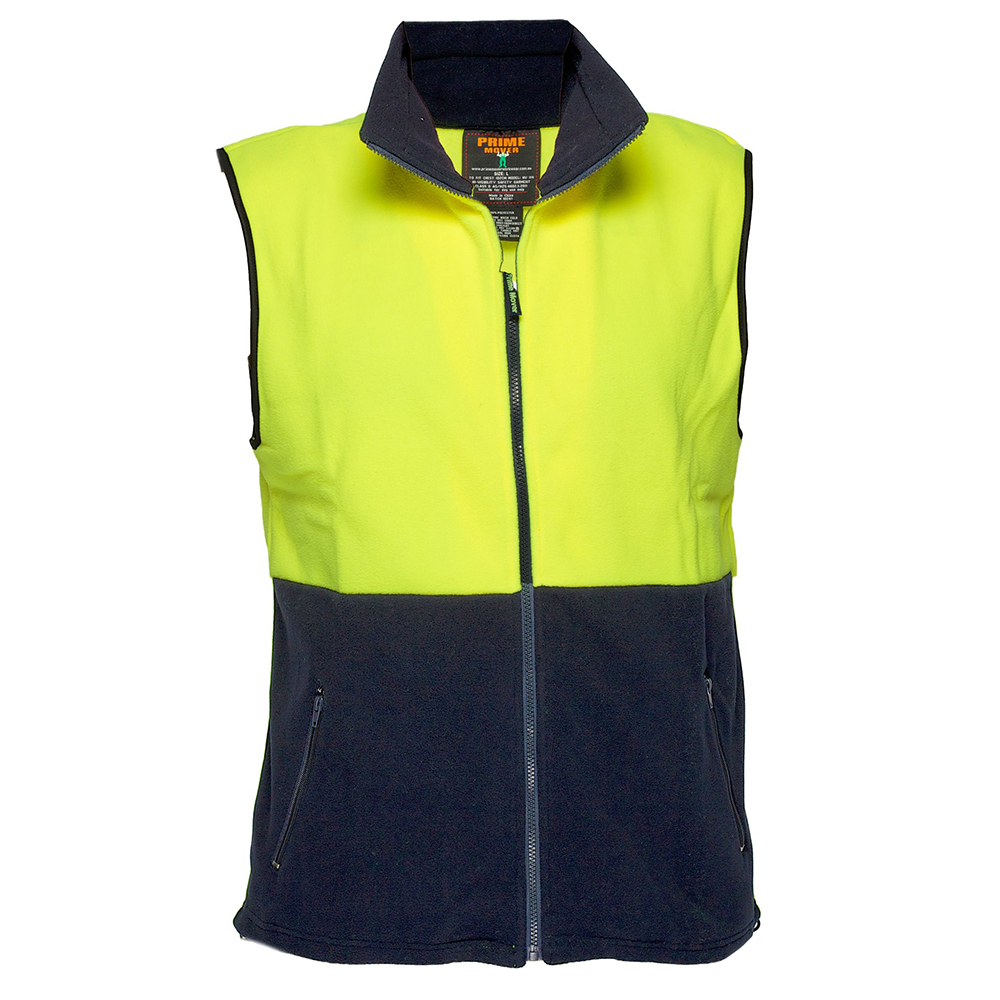 Hi vis polar fleece vest on sale