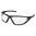 UVEX WARRIOR SAFETY GLASSES - BLACK FRAME - GREY 14% ANTIFOG LENS