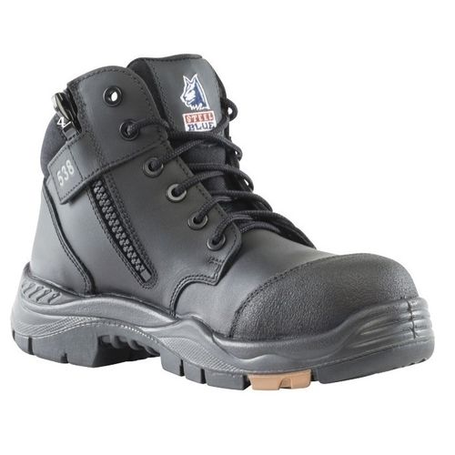 STEEL BLUE PARKES ZIP-SIDED NON-SAFETY BOOT