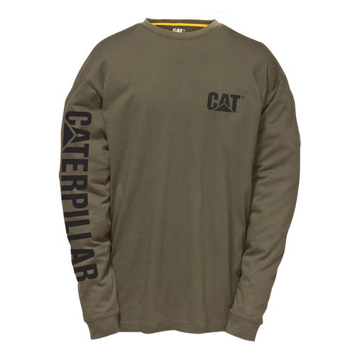 CAT T/MARK BANNER L/S TEE,