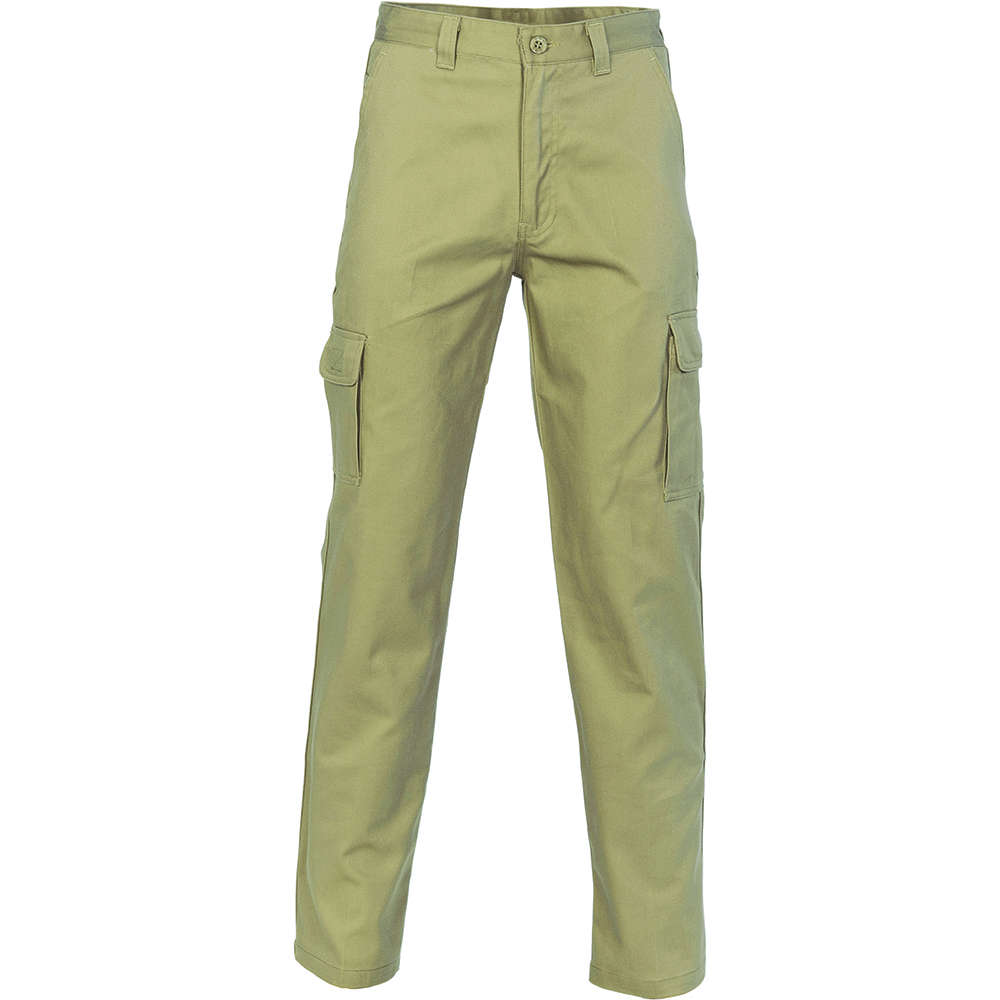 DNC Basic Cotton Drill Cargo Pants, - Ausworkwear & Safety