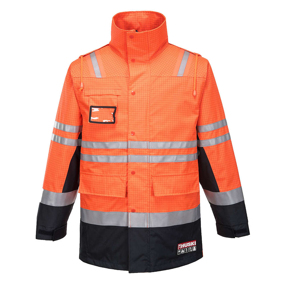 Huski Hi Vis Fire Flame Retardant Jacket Ausworkwear Safety