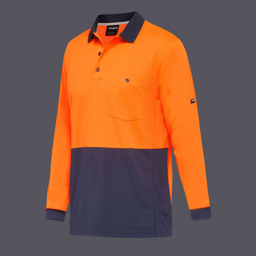 King Gee WC H/FREEZE L/S DAY POLO,