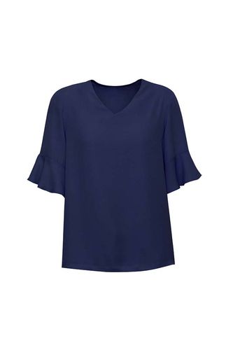 BizCorp ARIA FLUTED SLEEVE BLOUSE