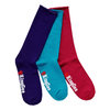 KING GEE WOMENS 3 PACK MULTI COLOUR, BAMBOO WORK SOCK,