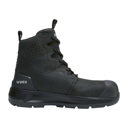 UVEX 3 xflow, BLACK, 150mm Lace-up SFTY boot