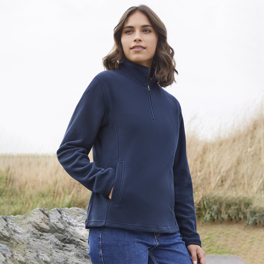 Zip fleece pullover women's new arrivals