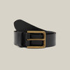 YAKKA LEATHER 38mm BELT WITH LOGO,