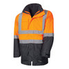 TRu Workwear Hi-Vis 2-Tone Taped 4in1 Oxford Wet Weather Jacket,